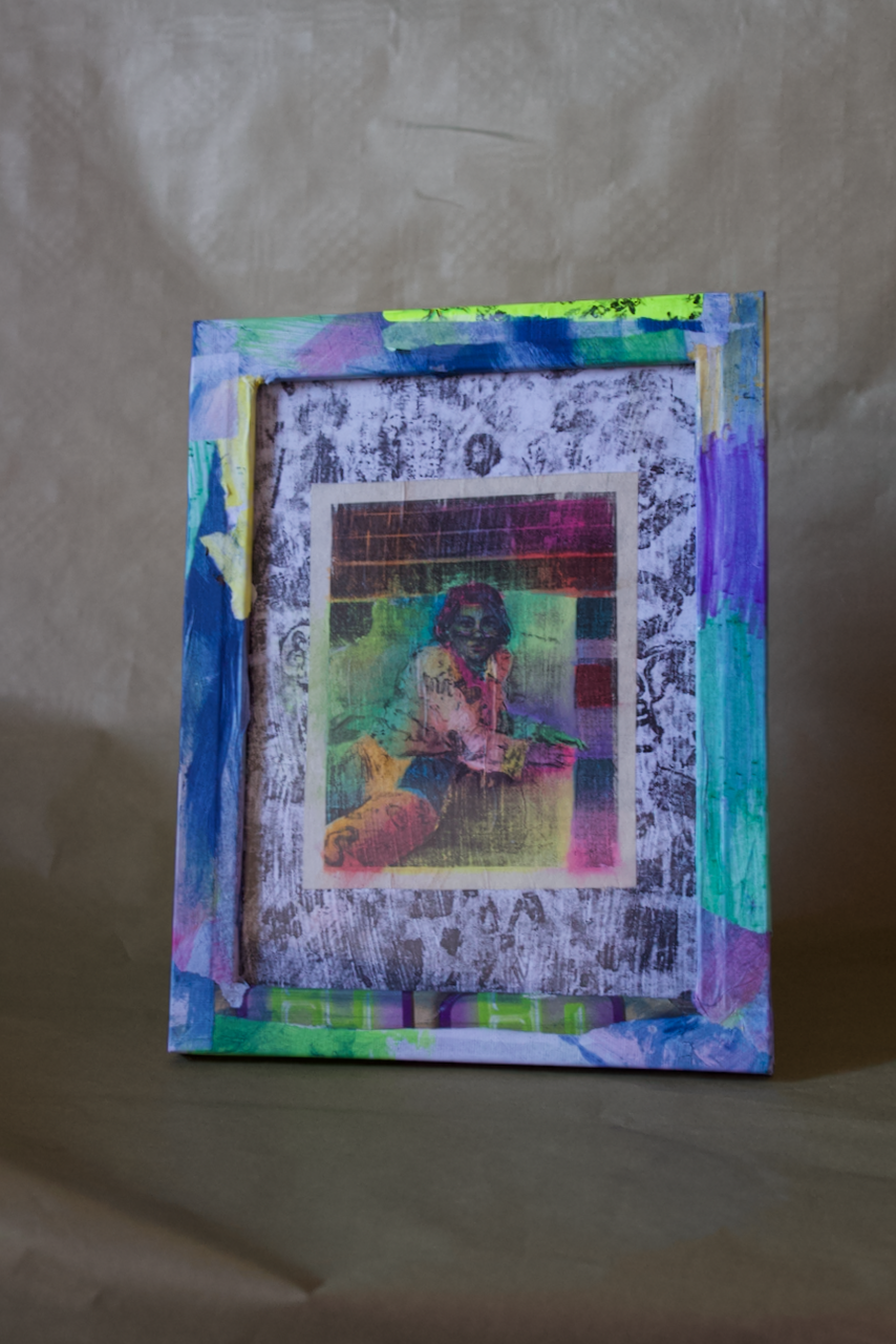 FRAMED GOUACHE PAINTING